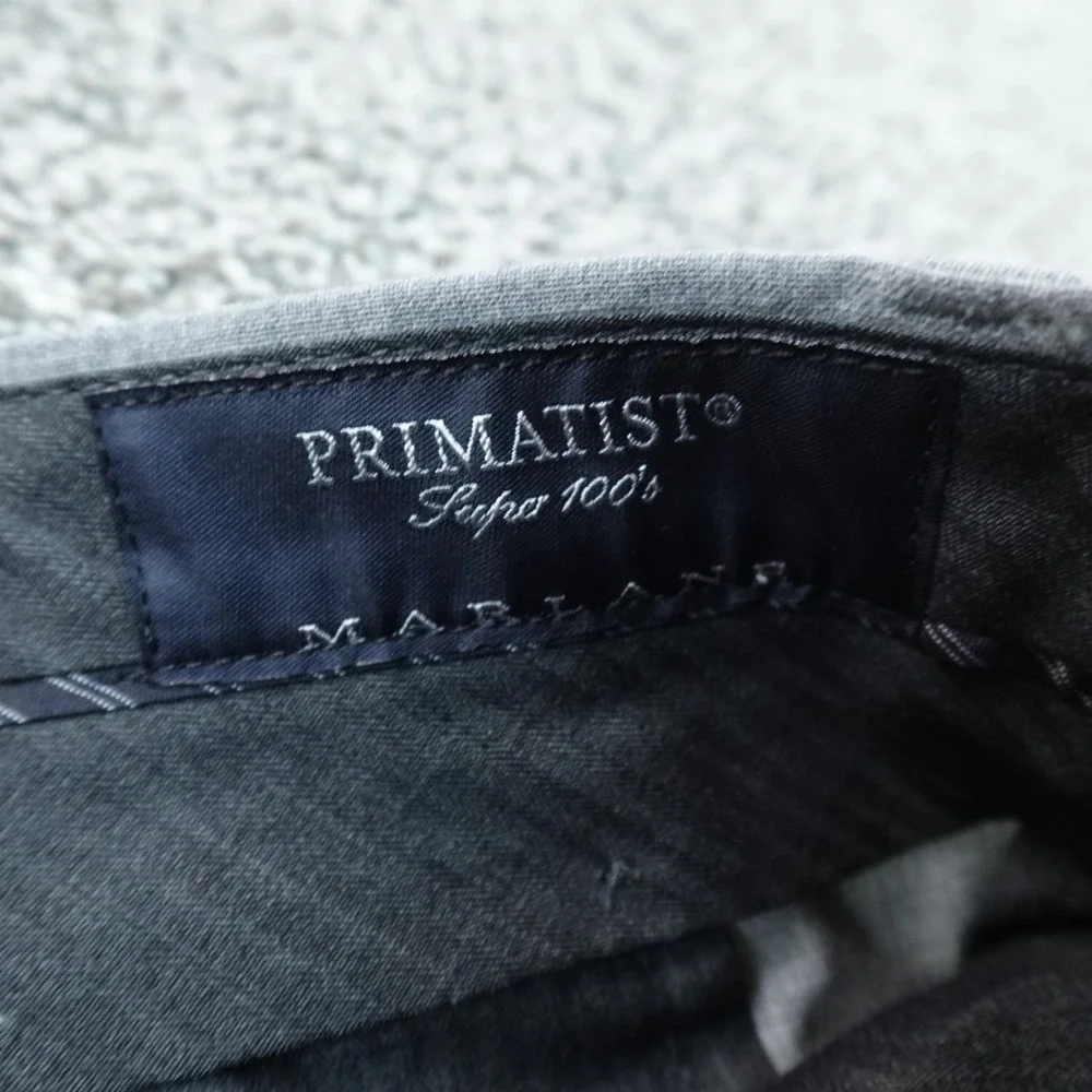 Banana Republic Pants Mens 38X32 Gray Wool Slim Dress Slacks Trouser Flat Front